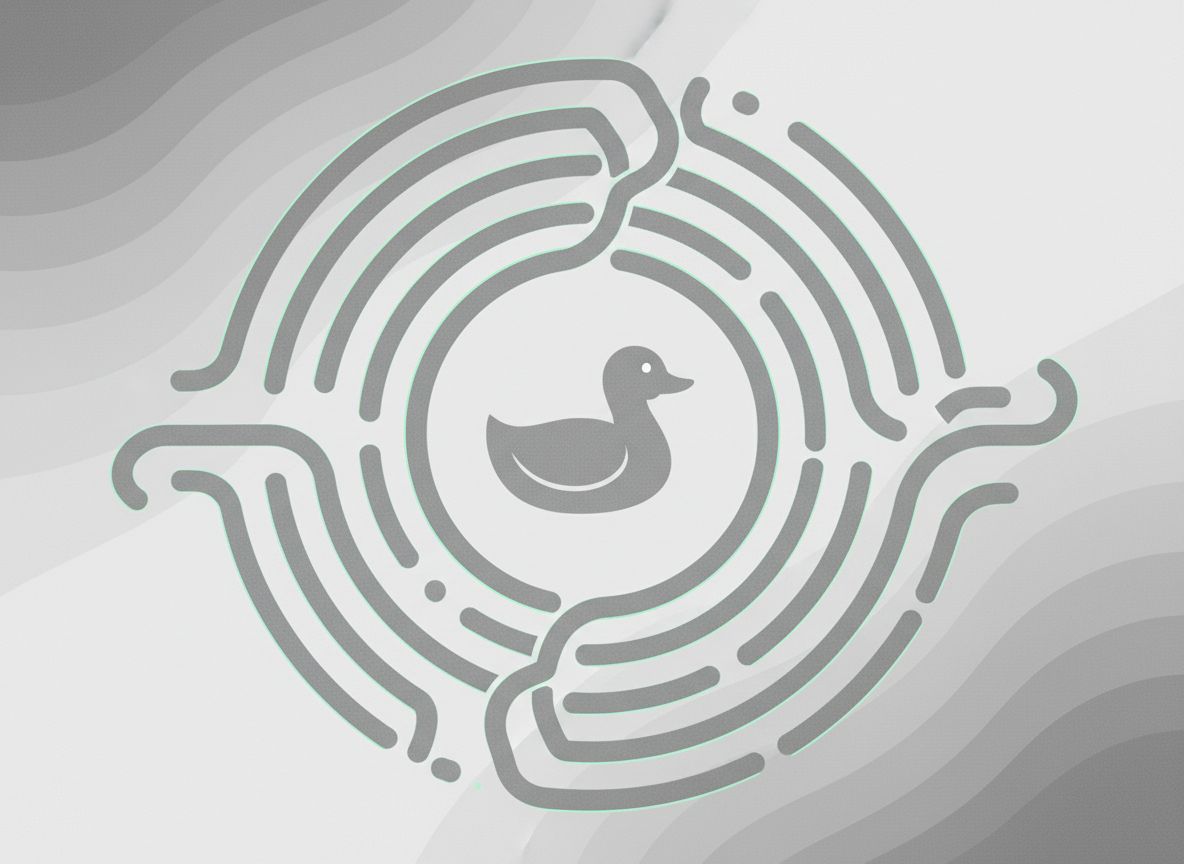 Abstract duck dialogue waves